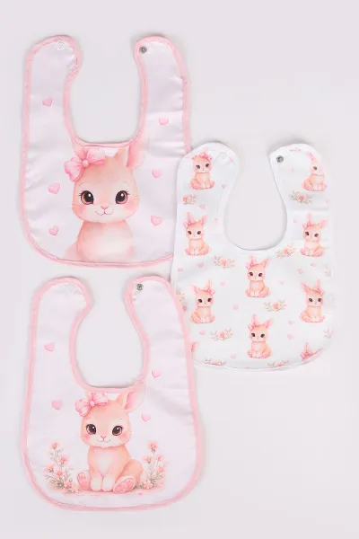 Karışık Desen 3'lü Bebek Mama Önlüğü 476608