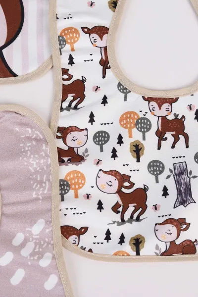 Karışık Desen 3'lü Bebek Mama Önlüğü 476609