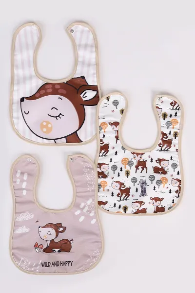 Karışık Desen 3'lü Bebek Mama Önlüğü 476609