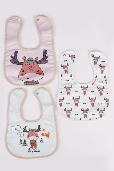 Karışık Desen 3'lü Bebek Mama Önlüğü 476613