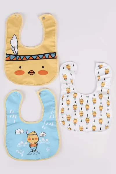 Karışık Desen 3'lü Bebek Mama Önlüğü 476615