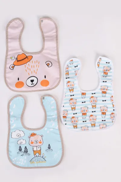 Karışık Desen 3'lü Bebek Mama Önlüğü 476616