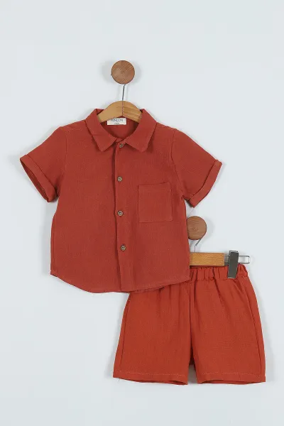 kiremit-3-6-yas-gomlekli-muslin-erkek-cocuk-takim-280865