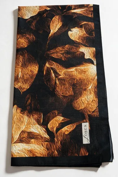 Kiremit 90x90 Cm Dijital Baskılı Velvet Bloom Desen Soft Eşarp 498526