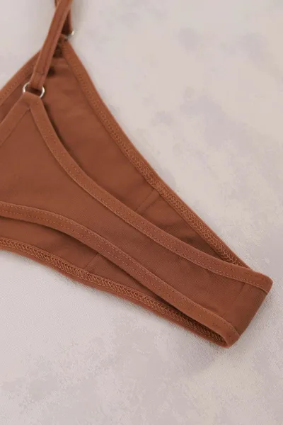 Kiremit Beli Ayarlanabilir Kadın Tanga Külot 415963