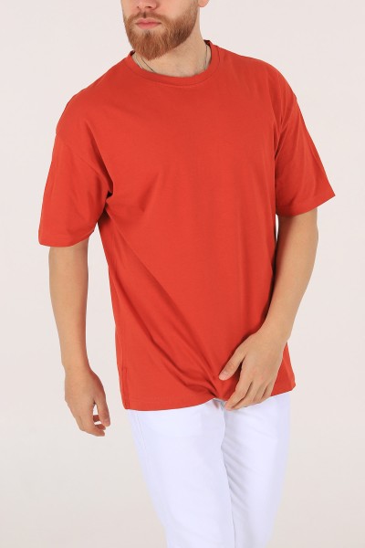 Kiremit Oversize Erkek Tişört 170989