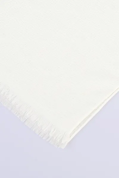 Kırık Beyaz 70x180 Cm Mimoza Premium Jakarlı Pamuk Şal 494033