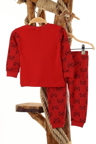 Kırmızı (1-3 Yaş) Danger Örümcek Adam Baskılı Erkek Çocuk Pijama Takım 145160