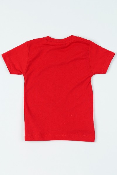 Kırmızı (1-6 yaş) Spıder-Man Baskılı Erkek Çocuk Tişört 108352