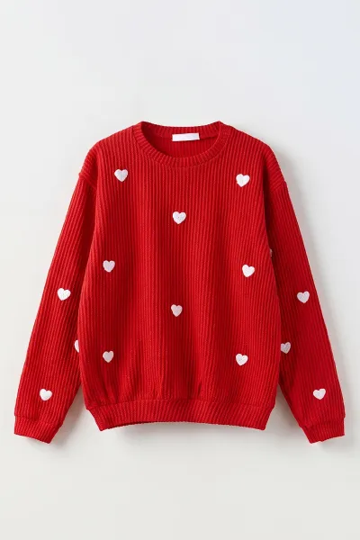 kirmizi-5-16-yas-kalp-nakisli-kiz-cocuk-sweatshirt-486508