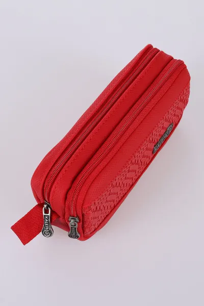 Kırmızı 20x8 Cm Kalemlig Desenli Kutulu Lüx Kalemlik 475111