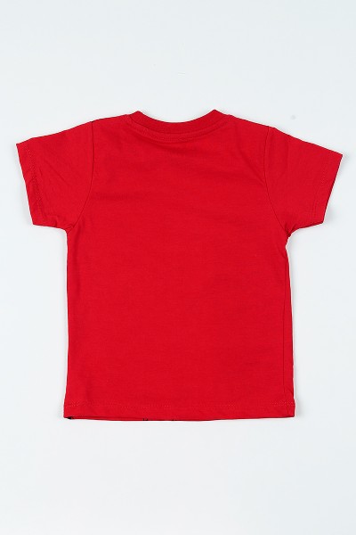 Kırmızı (3-7 yaş) Calıfornıa Baskılı Erkek Çocuk Tişört 108066