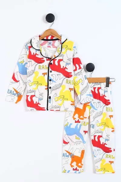 kirmizi-3-8-yasrawr-baskili-on-dugmeli-erkek-cocuk-pijama-takim-337871