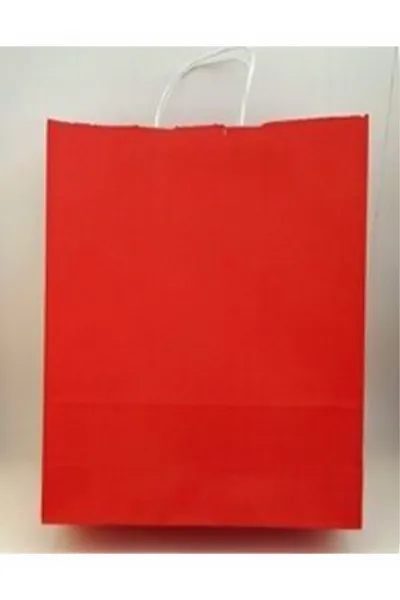 Kırmızı 31x12x41 Büküm Saplı Çanta 5'li 301133