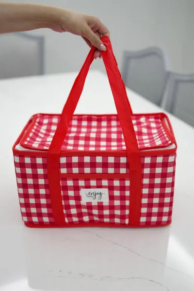 Kırmızı 35x20x20 Termo Piknik Çantası 277613