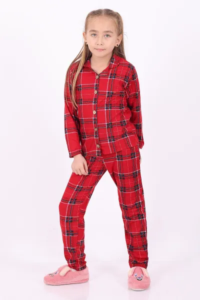 kirmizi-4-12-yasekose-desenli-dugmeli-kiz-cocuk-pijama-takimi-329804