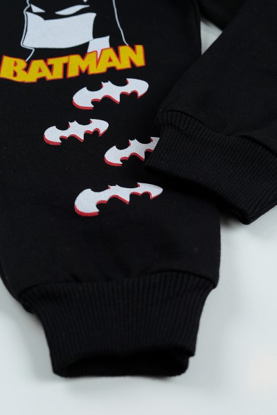 Kırmızı (5-8 Yaş) Batman Baskılı Çantalı Erkek Çocuk Takım 96593