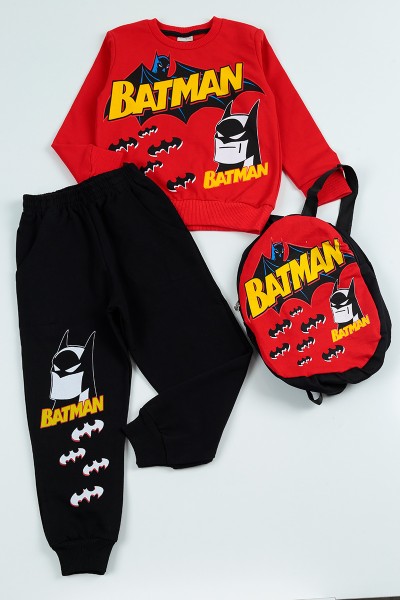 kirmizi-5-8-yas-batman-baskili-cantali-erkek-cocuk-takim-96593