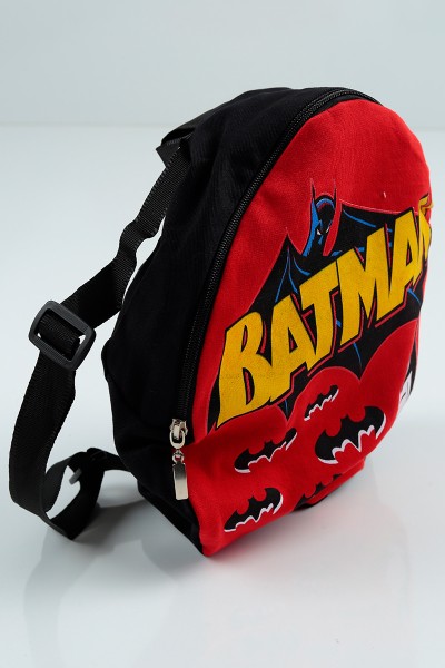 Kırmızı (5-8 Yaş) Batman Baskılı Çantalı Erkek Çocuk Takım 96593
