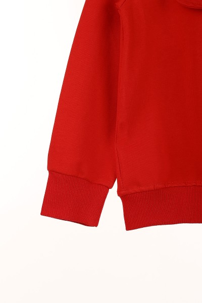 Kırmızı (5-8 Yaş) Favorıte Life Kapşonlu Erkek Çocuk Sweat 149165