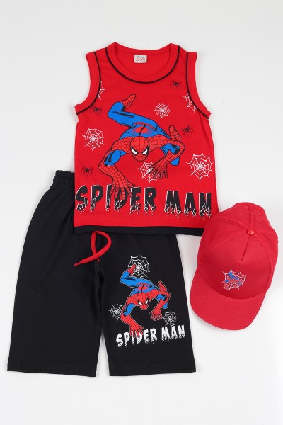 kirmizi-5-8-yas-sapkali-spiderman-baskili-erkek-cocuk-kaprili-takim-112393