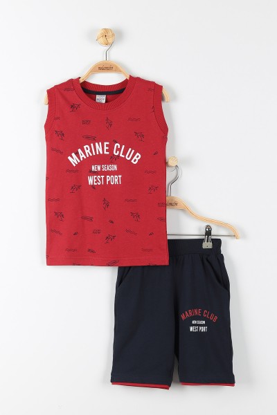 Kırmızı (7-10 Yaş) Marine Club Erkek Çocuk İkili Takım 175339