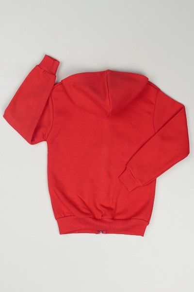 Kırmızı (7-12 Yaş) Omg Wow Baskılı Kız Çocuk Sweatshirt 86990