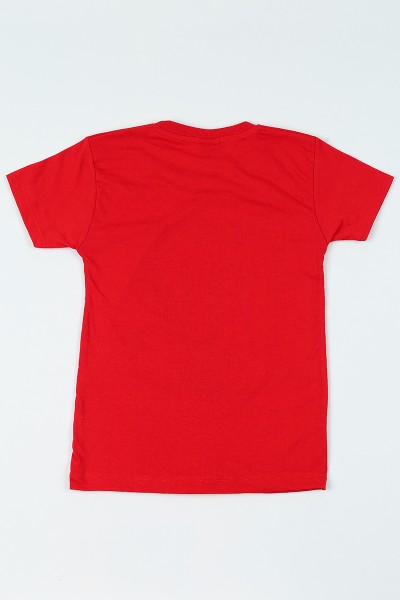 Kırmızı (7-12 yaş) Spıder-Man Baskılı Erkek Çocuk Tişört 107974