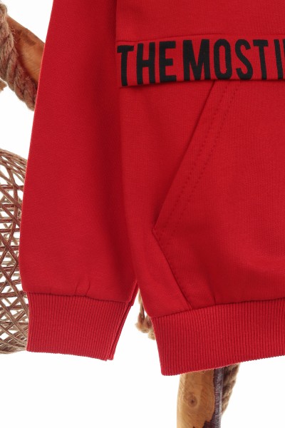 Kırmızı (8-12 Yaş) Freedom Baskılı İki İp Şardonlu Erkek Çocuk sweat 139791
