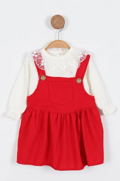 kirmizi-9-24-ay-on-cep-detayli-fitilli-kumas-gupurlu-badili-kiz-bebek-elbise-339564