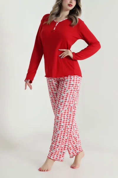 kirmizi-armut-yaka-fitilli-kadin-pijama-takimi-494673