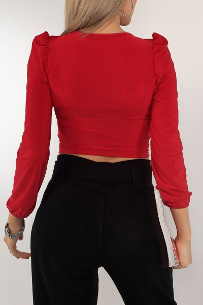 Kırmızı Bağcıklı Sandy Bluz 138146