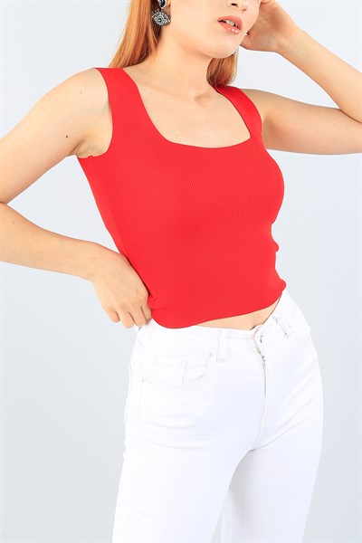Kırmızı Bayan Triko Atlet 39543