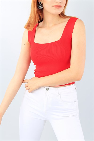 Kırmızı Bayan Triko Atlet 39543