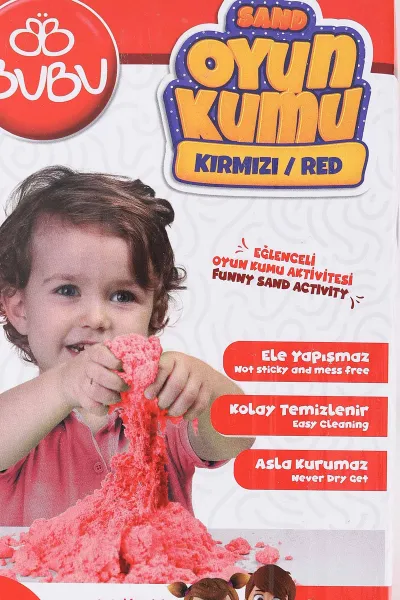 Kırmızı Bu Bu Kinetik Oyun Kumu 500 Gr 428058