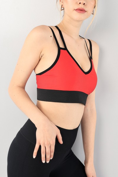 Kırmızı Çapraz Tasarım Büstiyer 90822