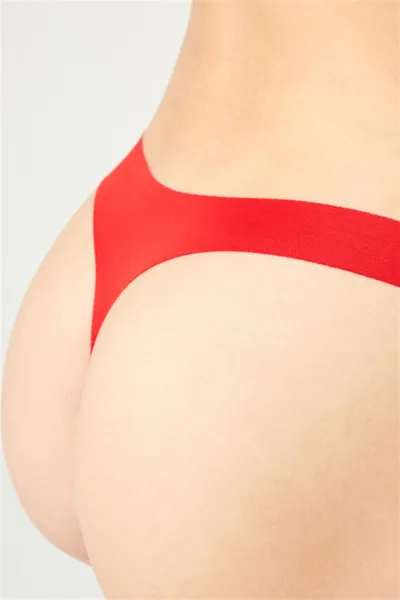 Kırmızı CH0610 Basic Klasik Lazer Kesim Kadın Tanga Külot 237149