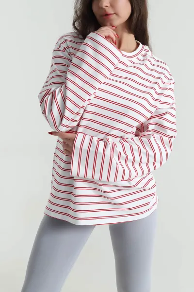 kirmizi-cizgili-likrali-bisiklet-yaka-kadin-sweat-494154