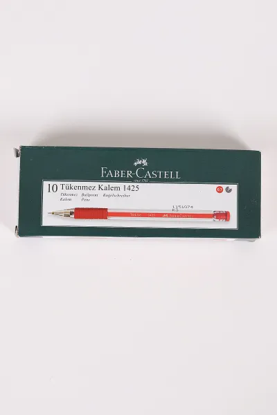 Kırmızı Faber Castell İğne Uç Tükenmez Kalem 10'lu 461287