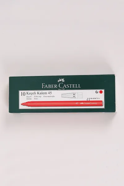 Kırmızı Faber Castell Keçeli Kalem 10'lu 456954