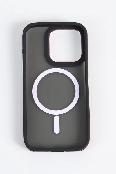 Kırmızı İPhone 15 Pro Uyumlu Style Serisi Soft Tpu Slikon Telefon Kılıfı 349253