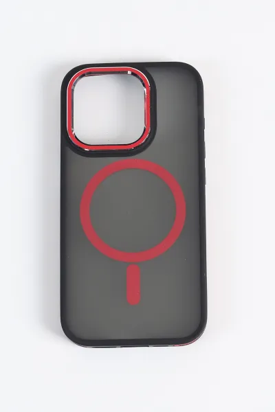 Kırmızı İPhone 15 Pro Uyumlu Style Serisi Soft Tpu Slikon Telefon Kılıfı 349253