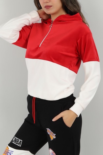 kirmizi-kadife-yarim-fermuarli-sweat-147295