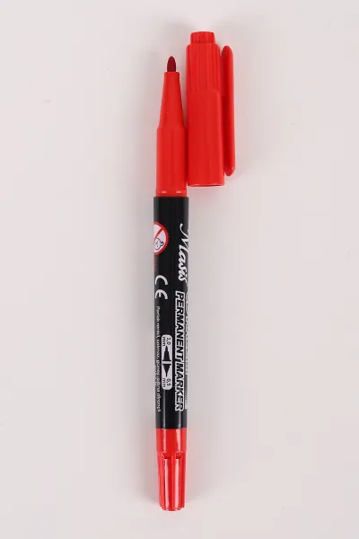 Kırmızı Masis Cd Kalemi -  Asetat Kalem Çift Taraflı Uç 0.5-1.0 Mm 457315
