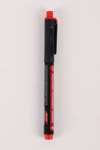 Kırmızı Mikro Cd Kalemi - Asetat Kalem (M Kalın Uçlu) Silgili 457305