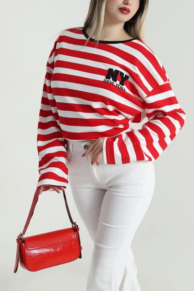 kirmizi-oversize-cizgili-nakisli-oysho-kadin-sweat-492880