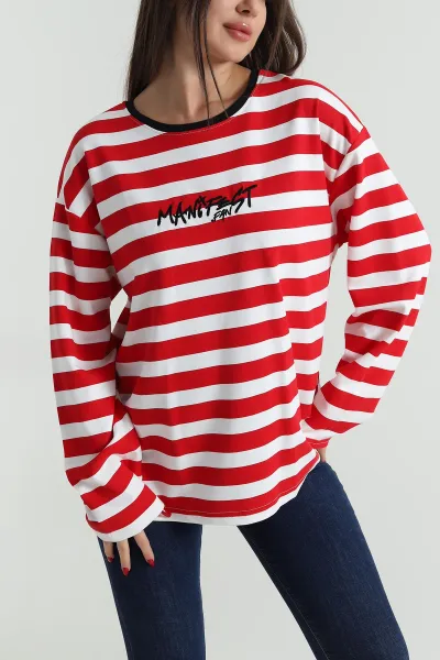 kirmizi-oversize-cizgili-nakisli-oysho-kadin-sweat-492888