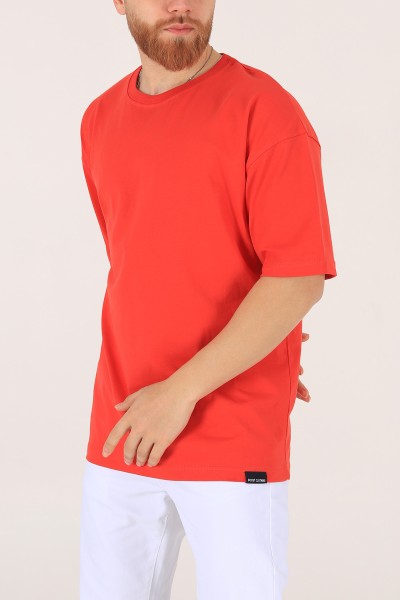 Kırmızı Oversize Erkek Tişört 170993