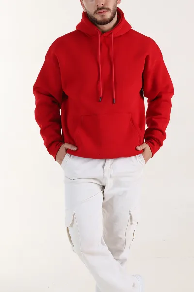 kirmizi-oversize-uc-ip-sardonlu-erkek-basic-kapusonlu-sweatshirt-398907