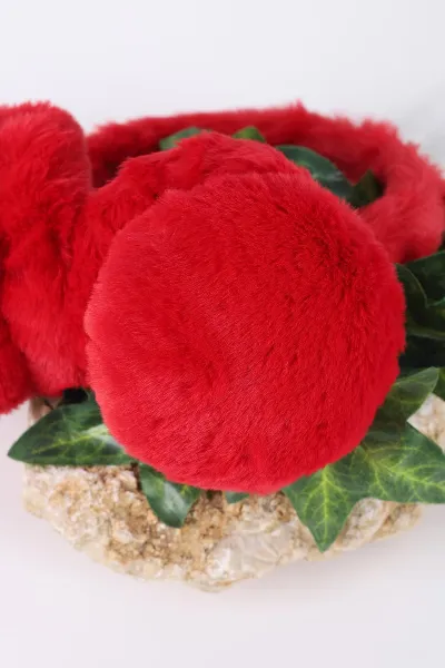 Kırmızı Peluş Kulaklık 410732